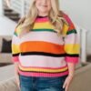 Bright Side Striped Sweater Ave Shops